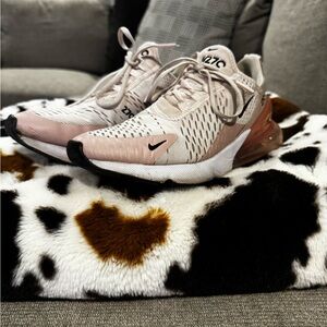 Nike Air Max 270 Pink and Cream Sneakers